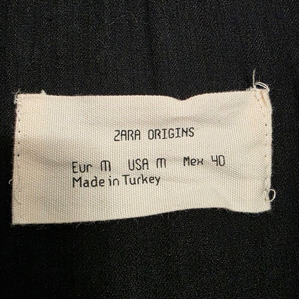 Zara Origins The Arrival Of Spring Denim Snap Chore Coat Lined Jacket Overshirt - Picture 5 of 9